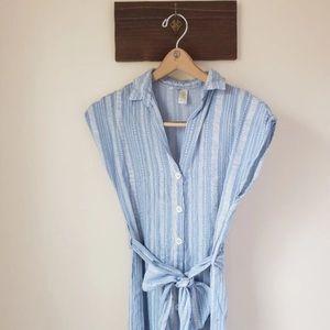 Sky Blue button up dress.